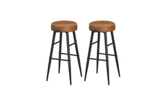 VASAGLE | Barhocker, 2er Set, Sitzhöhe 75cm | 51.6x75 cm (DxH), Traglast 100 kg