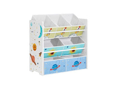 Songmics | Regal mit 7 Boxen | 29.5x62.5x60 cm (TxBxH),MDF, Stahl, Vlies