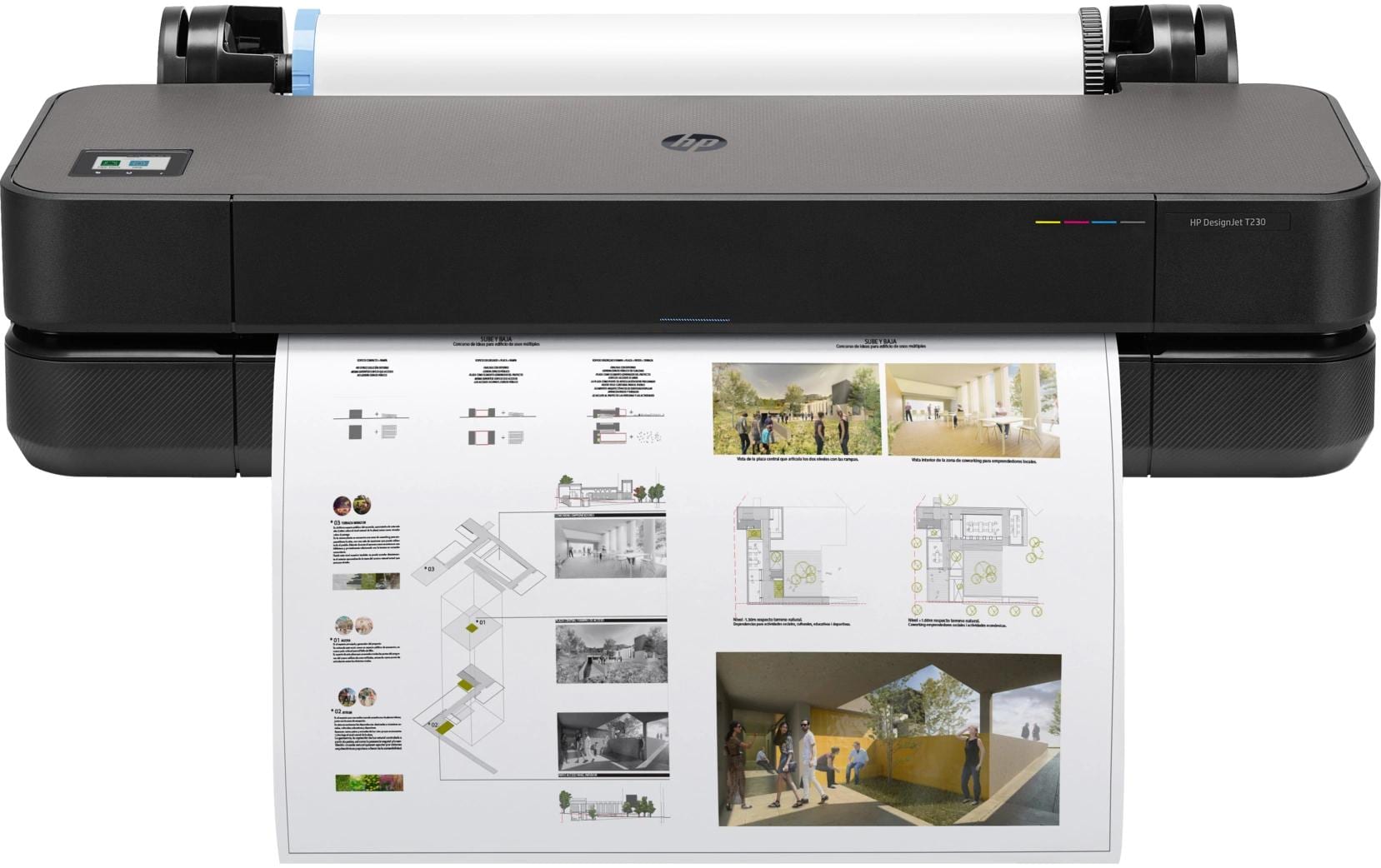 HP DesignJet T230 - 24, Rollen bis 610mm
