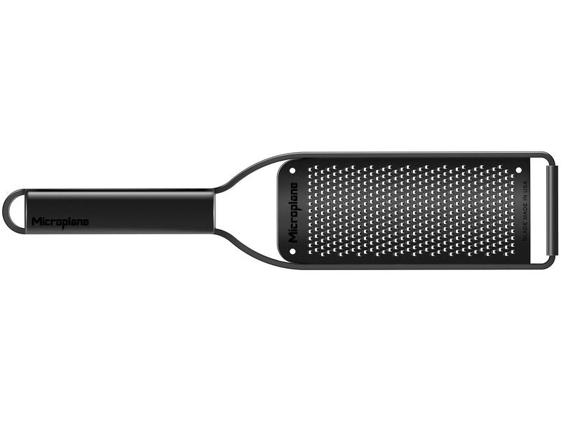 Microplane | Black Sheep Reibe Schneide fei. | Edelstahlgriff PVD 30x6,8x1,5cm