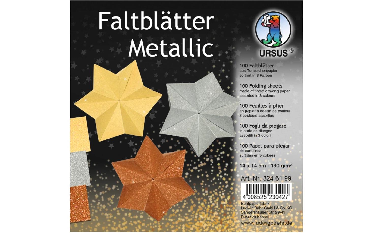 URSUS Faltblätter Origami Metallic