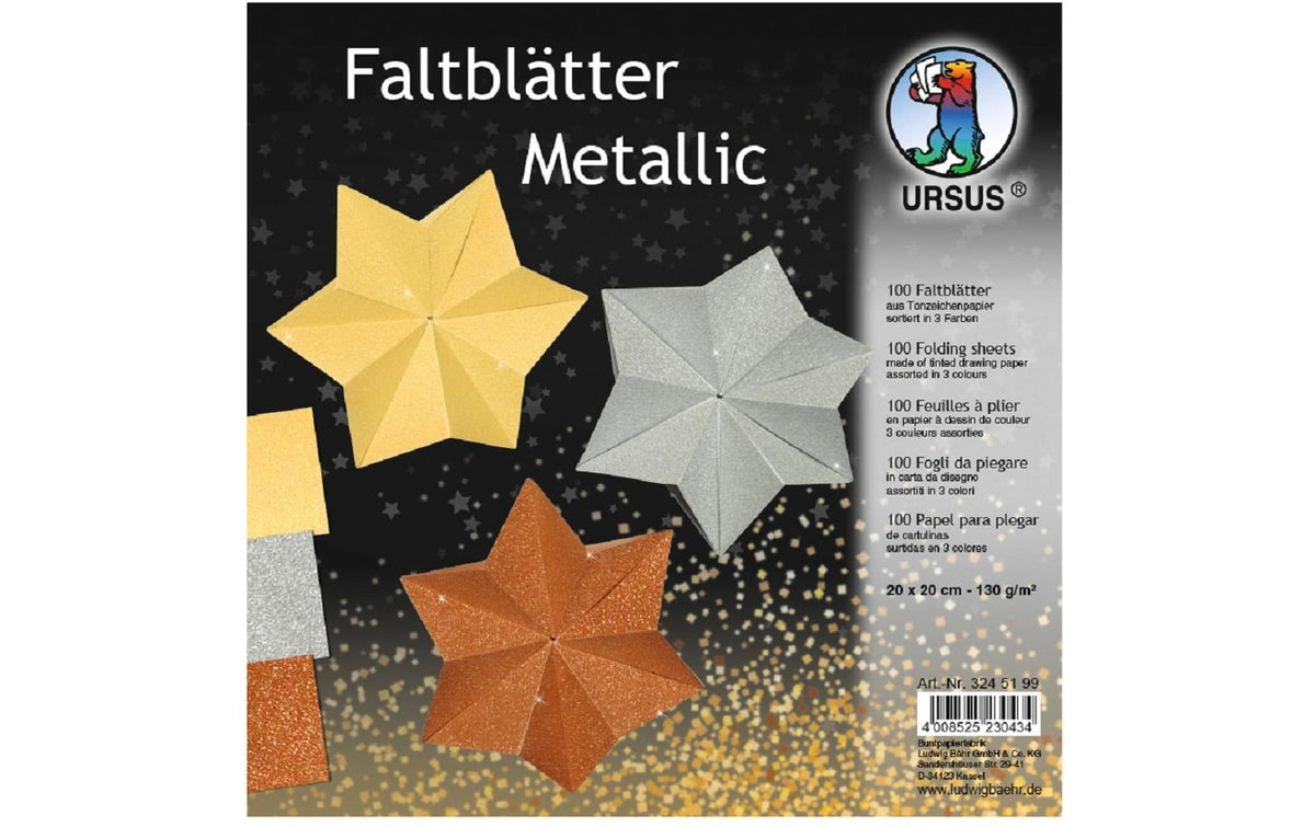 URSUS Faltblätter Origami Metallic