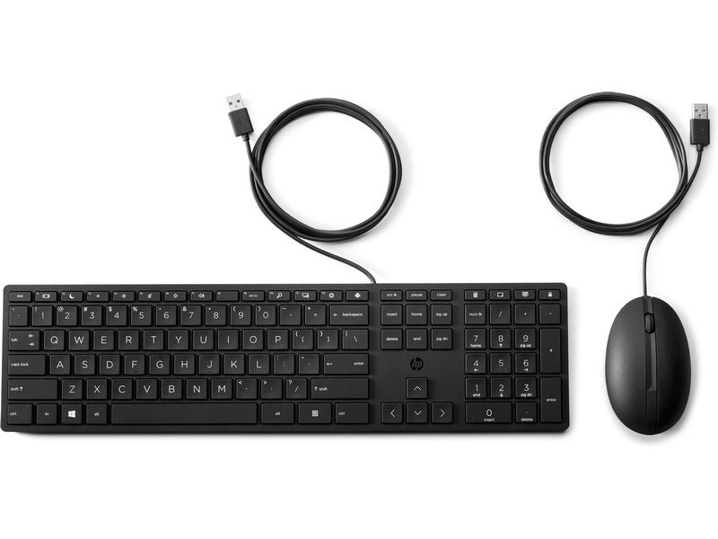HP Inc. | HP Wired Desktop 320MK Keyboard & Mouse Set | USB-A Anschluss, Kabel,CH-Layout