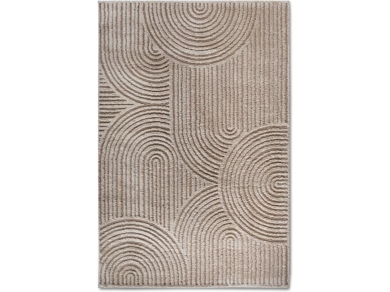 Elle Decoration | Teppich Chappe | 100% Polyester, 80 x 120 cm, Beige