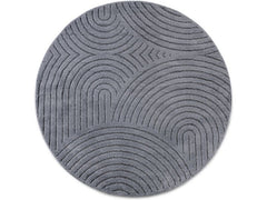 Elle Decoration | Teppich Panglao | Ø 160 cm, Anthracite