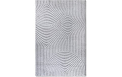 Elle Decoration | Teppich Panglao | 40% PES, 60% PP, 80 x 150 cm, Light Grey