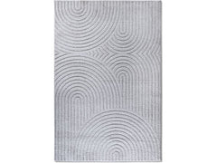 Elle Decoration | Teppich Panglao | 40% PES, 60% PP, 80 x 150 cm, Light Grey