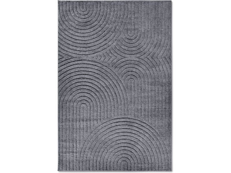 Elle Decoration | Teppich Panglao | 40% PES, 60% PP, 80 x 150 cm, Anthrazit