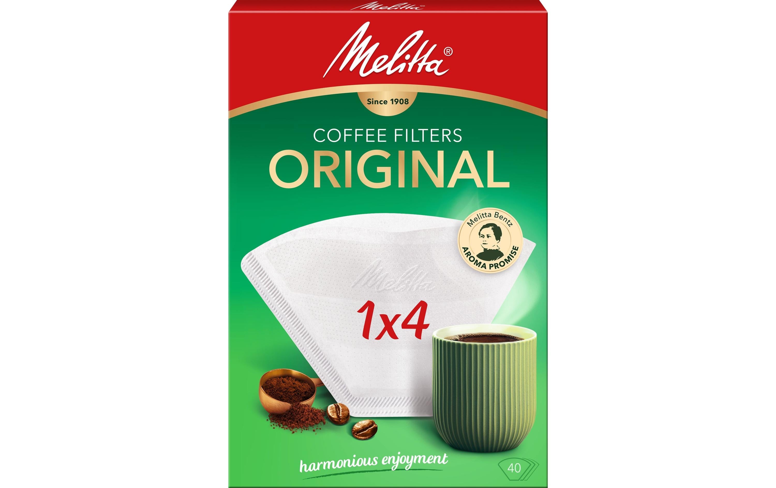 Melitta Filtertüte 1x4 / 40 Stk