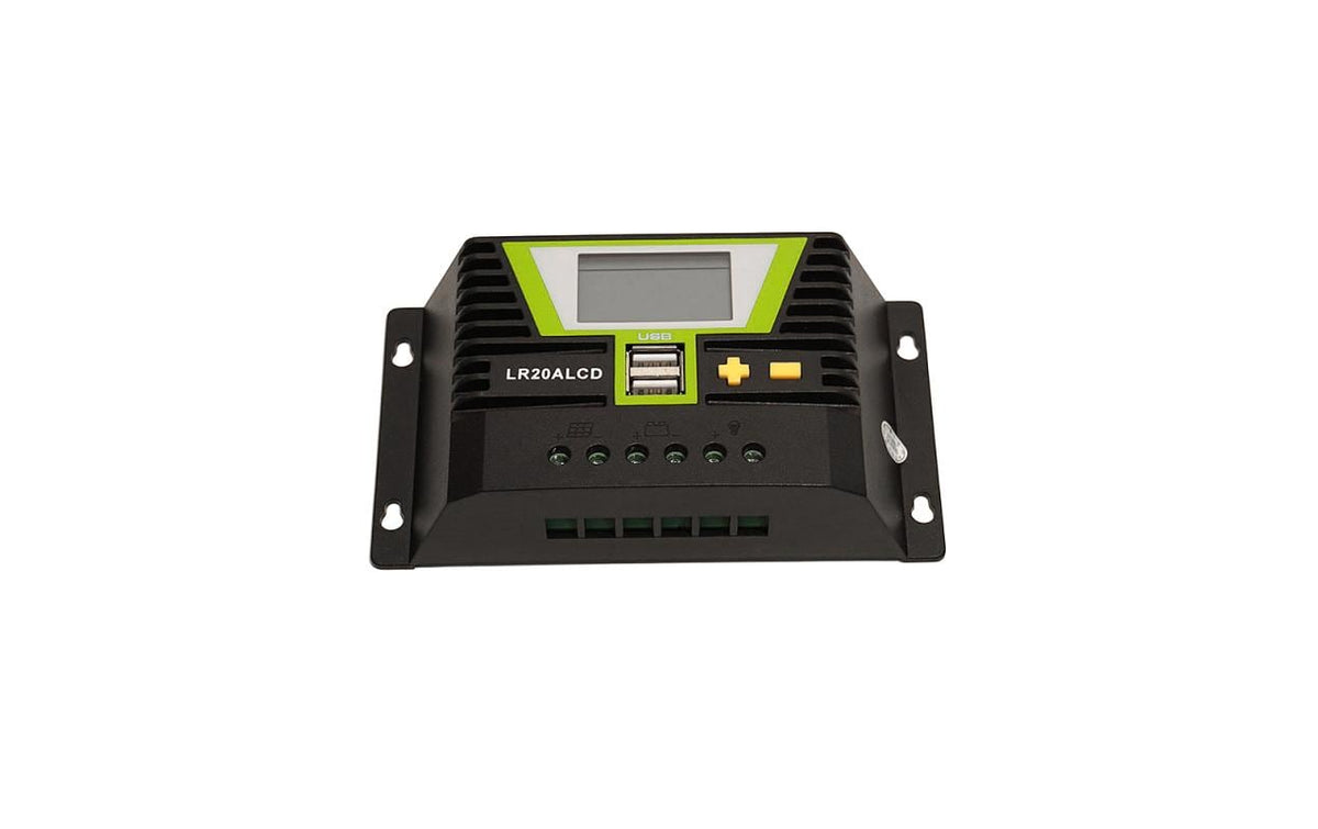 WATTSTUNDE PWM Solar Laderegler 20A mit LCD