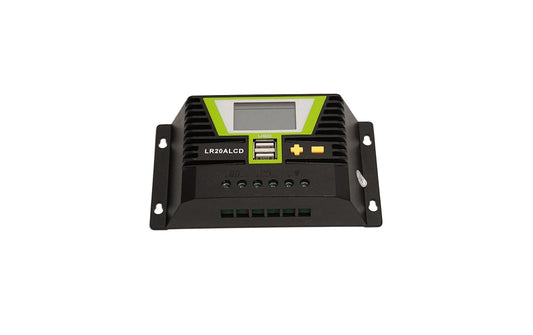 WATTSTUNDE PWM Solar Laderegler 20A mit LCD