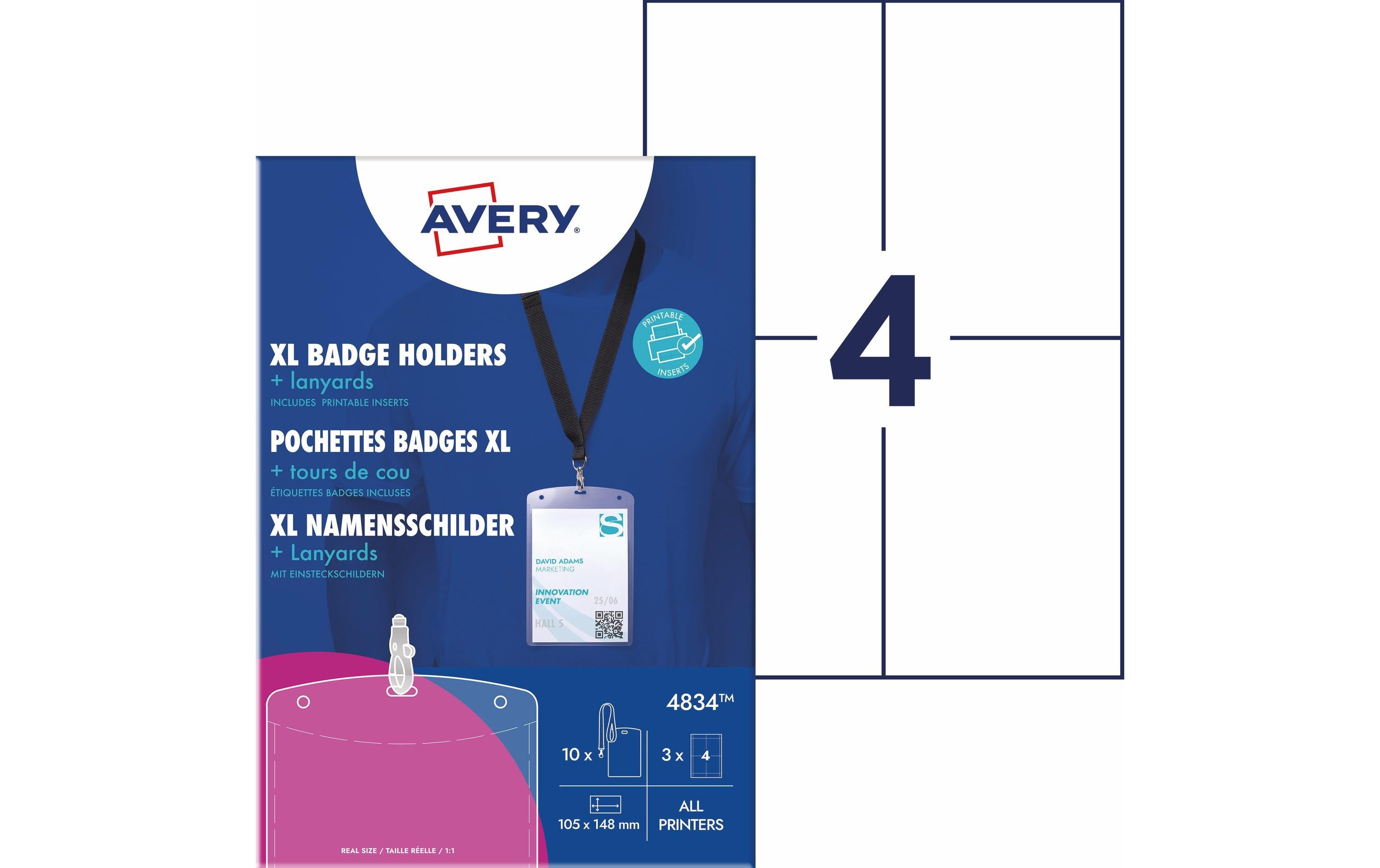 Avery Zweckform Namensschilder-Taschen