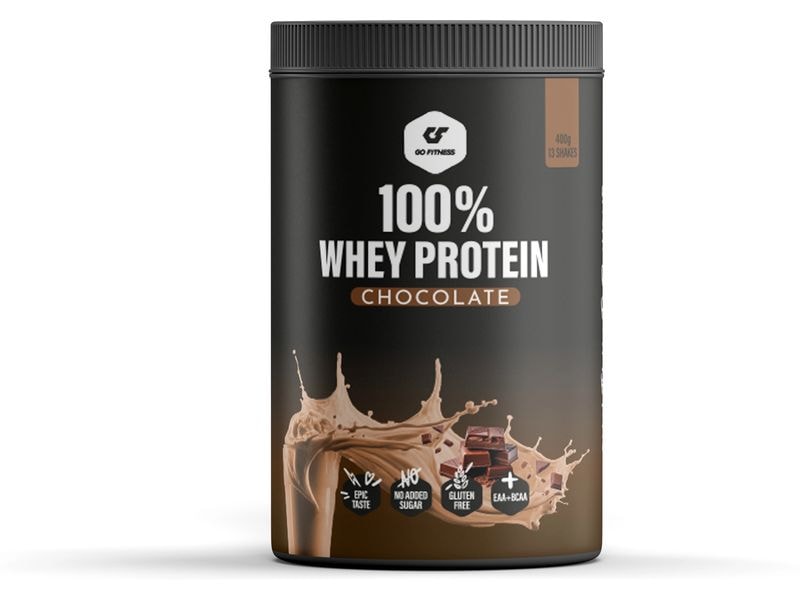 Go Fitness | Pulver 100% Whey Protein | Schokolade 400 g