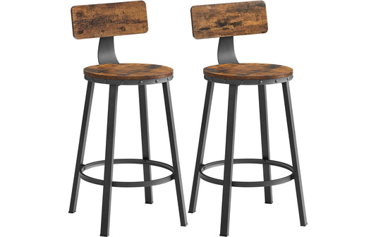 Vasagle Barhocker, 2er Set, Sitzhöhe 63cm