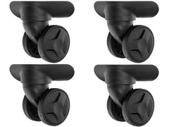 KOOR | Koffer Ersatzräder 4-er Pack | 4 Räder (2 links, 2 rechts), schwarz