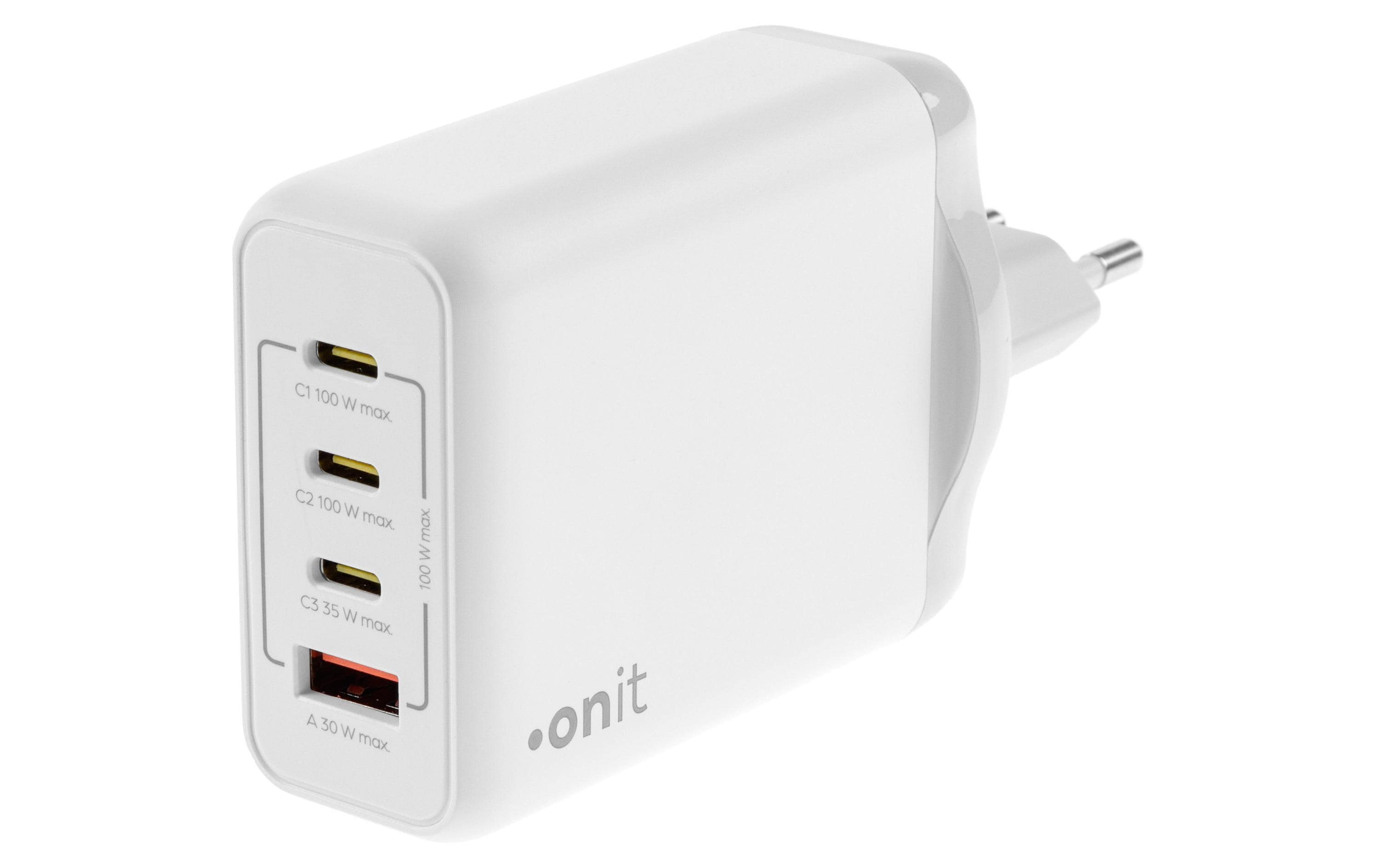 onit, USB-Wandladegerät Quad 3C1A 100 W GaN