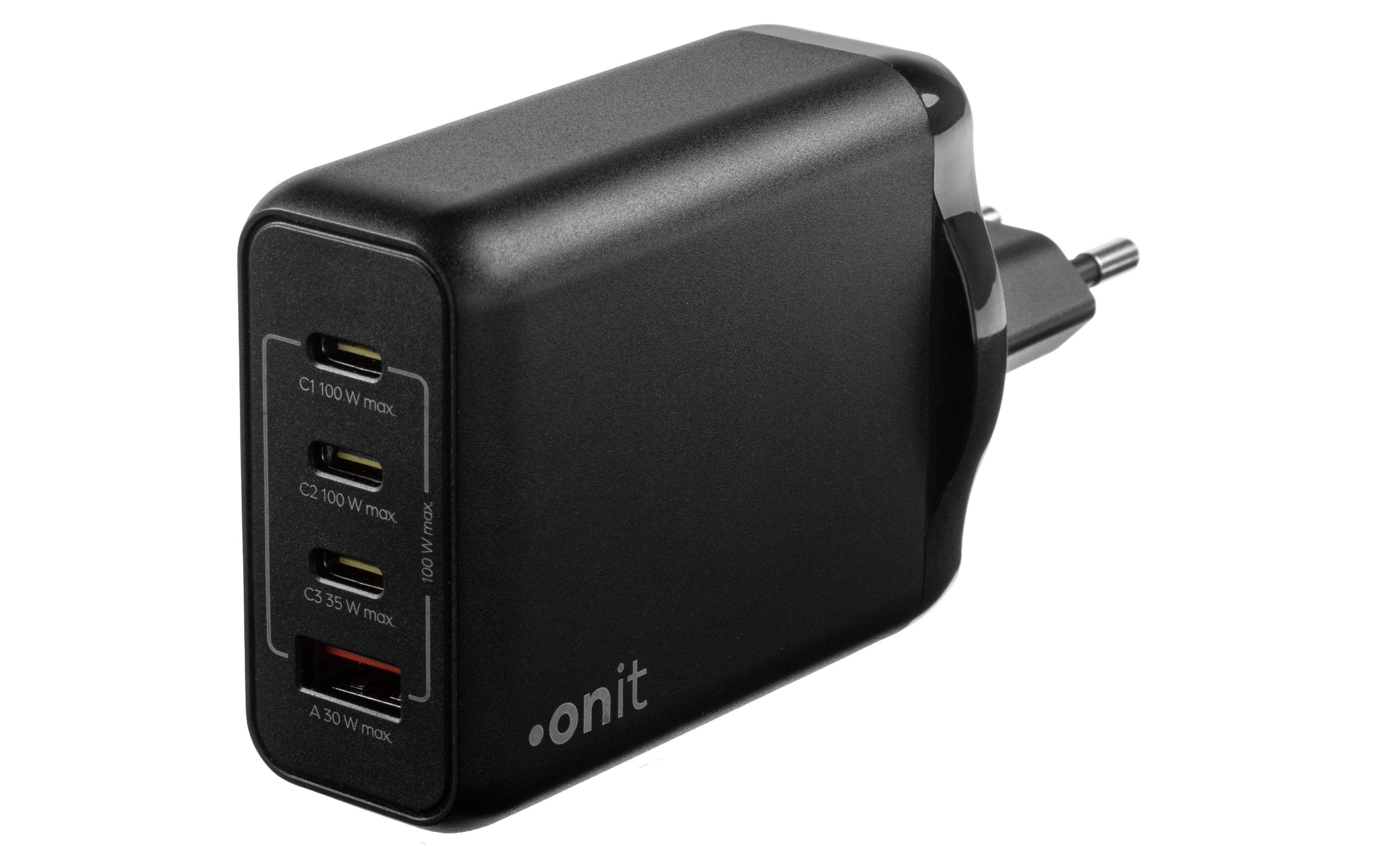 onit, USB-Wandladegerät Quad 3C1A 100 W GaN