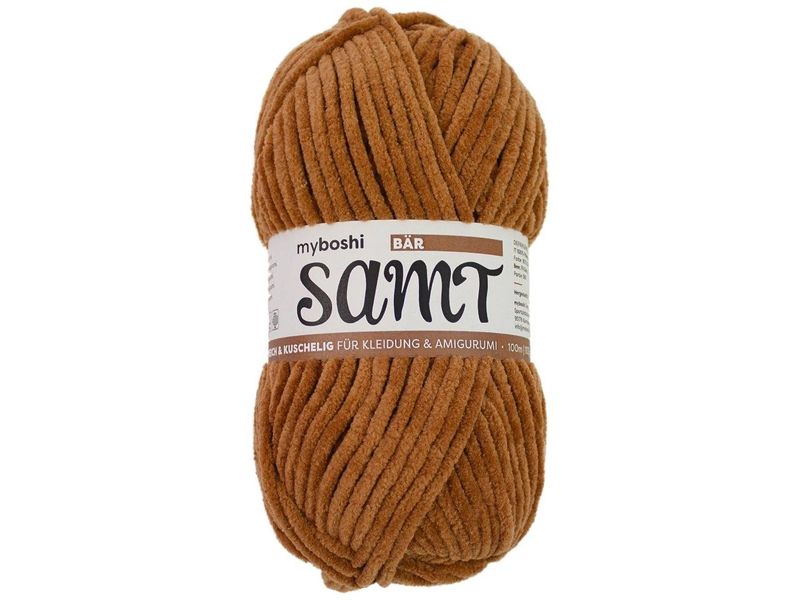 myBoshi | Wolle Chenille Samt | Bär