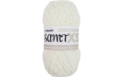 myBoshi | Wolle Chenille Samt XS | Marshmallow, 50 g, 90 m, 100 % PES