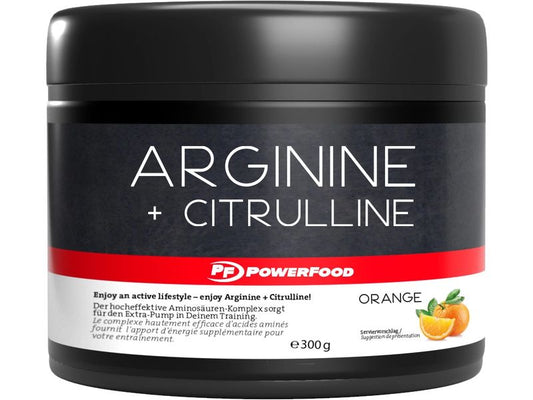 PowerFood | Pulver One Arginine + Citrulline | Orange 300 g