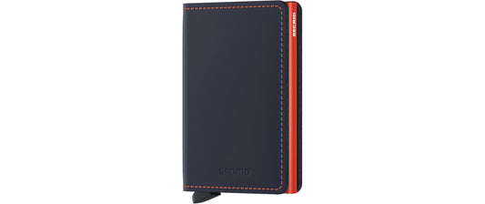 Secrid Slimwallet Matte Nightblue Orange