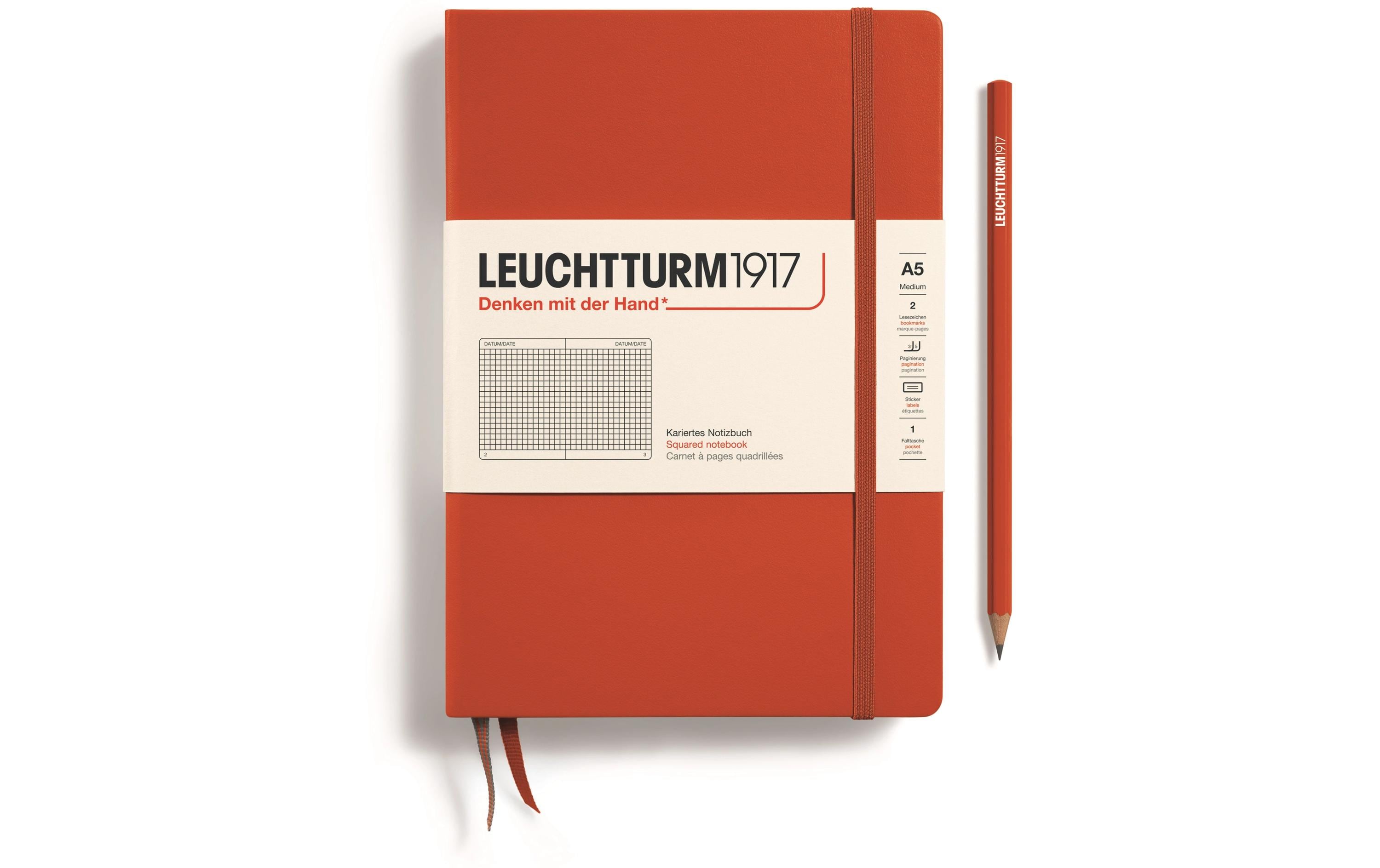Leuchtturm Notizbuch Medium A5 kariert