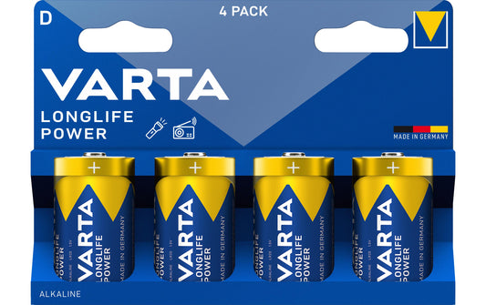 Varta, Batterie Longlife Power D , 4 Stück