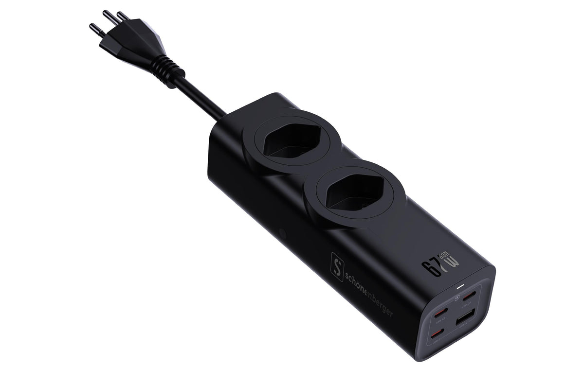 Fast Charging Station 2xT13 3xUSB-C 1xUSB