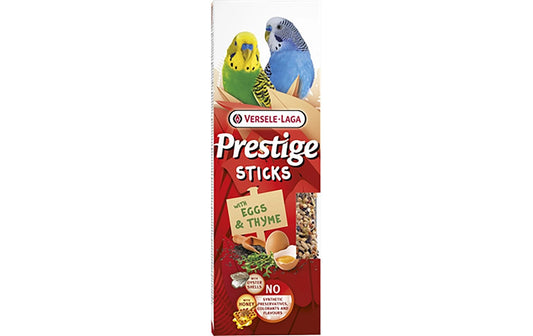 Versele Laga | Versele-Laga Prestige Sticks Ei & Thymian | für Sittiche, 60g, 2 Stk.