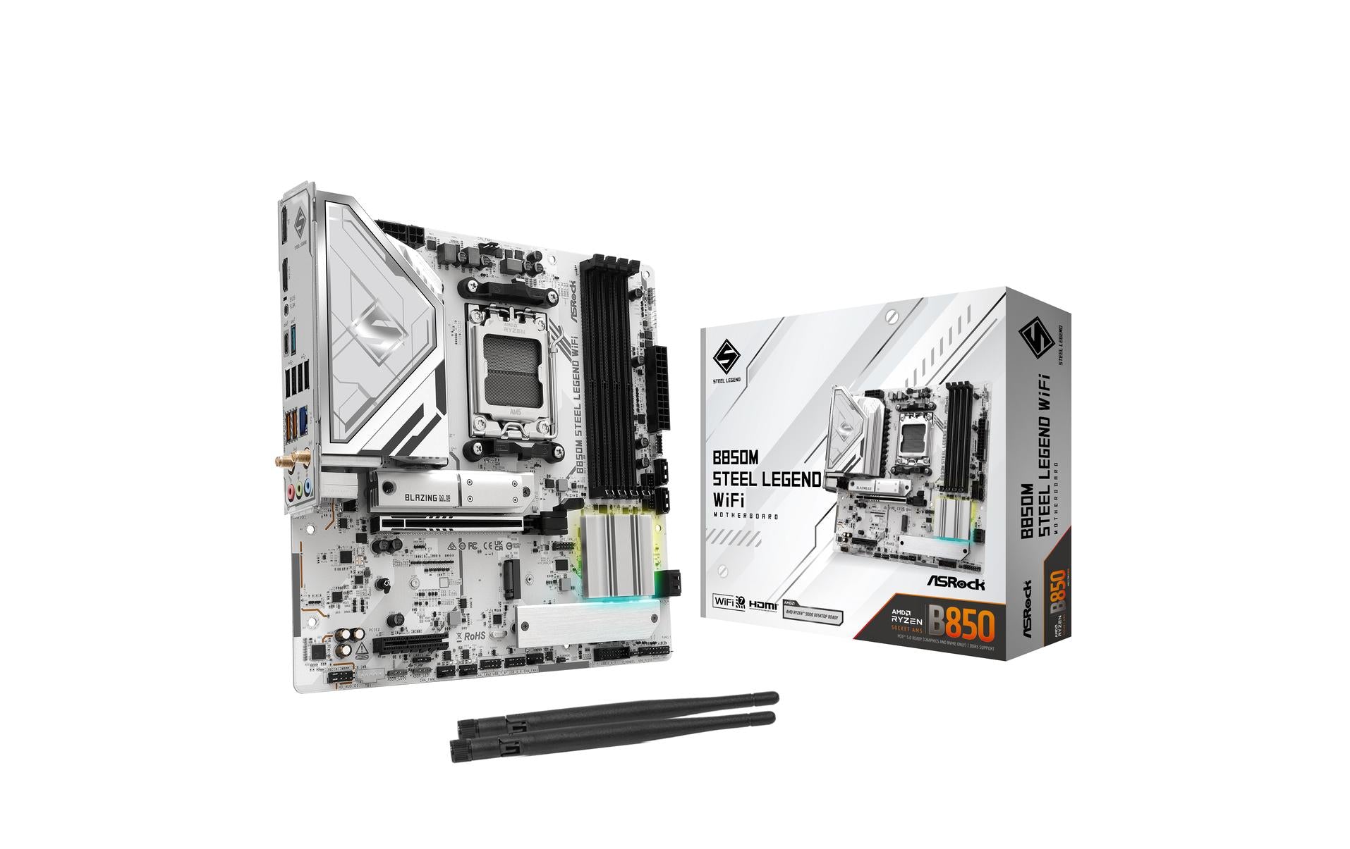ASRock B850M STEEL LEGEND WIFI, mATX, AM5