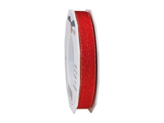 Pattberg | Geschenkband Satin | 15 mm x 20 m, rot/gold