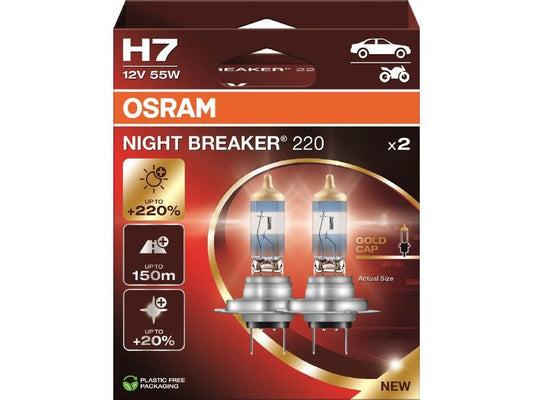 OSRAM | Night Breaker 220 Duobox | H7 12V 55W PX26d