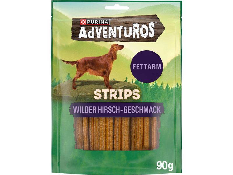 Purina AdVENTuROS | Adventuros Strips Hirsch 90g