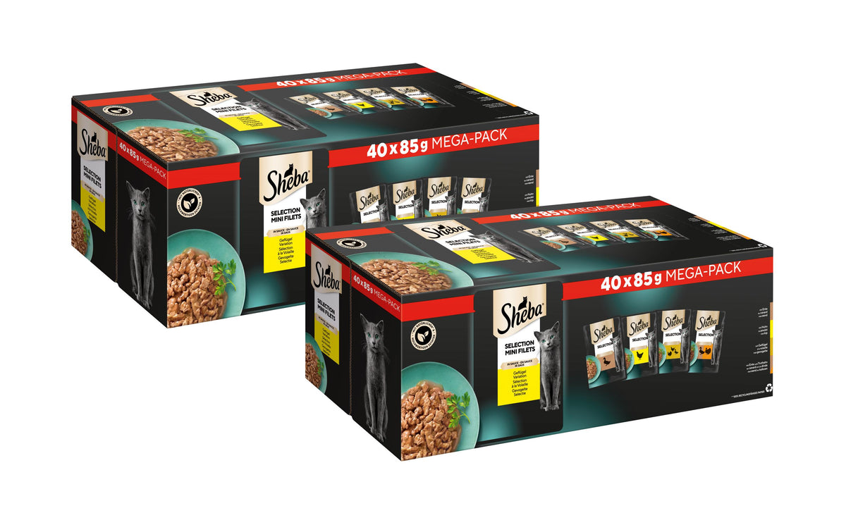 Sheba, Nassfutter Sélection in Sauce 2x 40