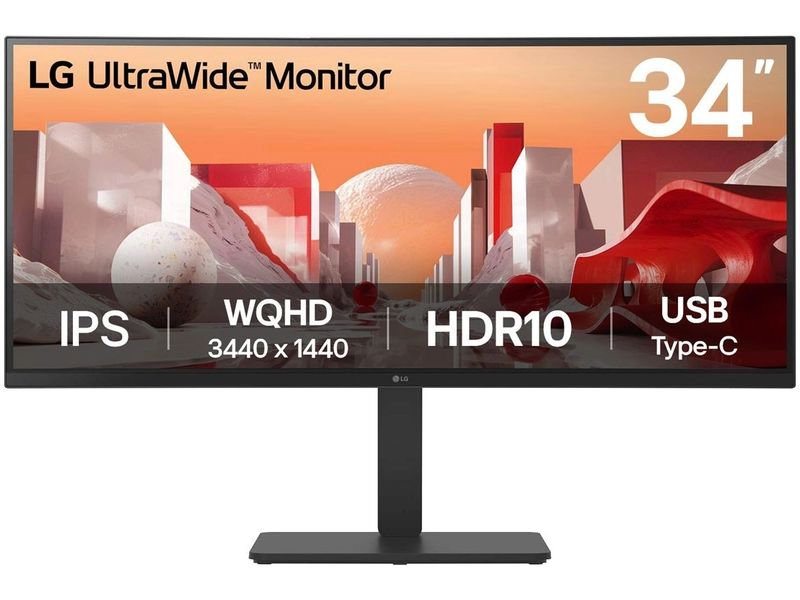LG | 34BA75QE-B 34, 3440x1440 | IPS, KVM Switch, USB C mit max. 90W