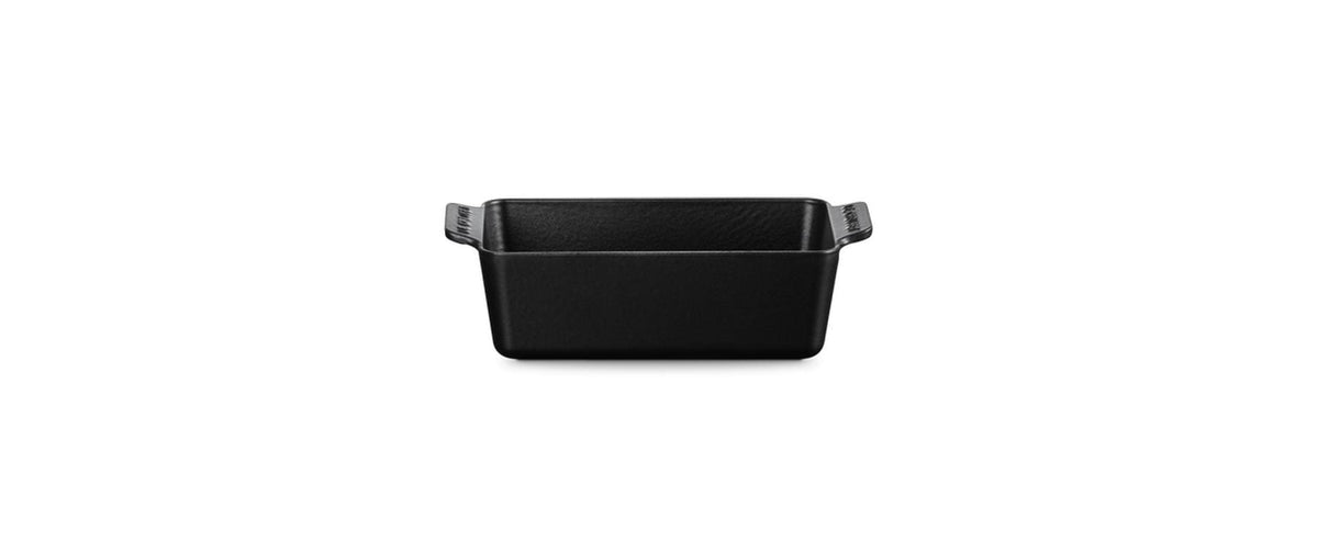 Le Creuset Backform rechteckig schwarz matt