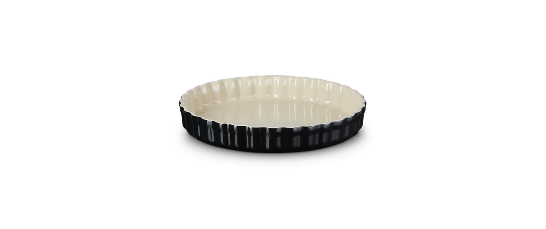 Le Creuset Tarte Form schwarz glänzend