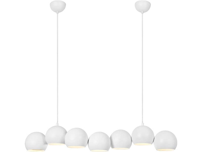 Markslöjd | CUPOLO Hängeleuchte 7L Weiss | E14 max. 40W (7x), 150cm Textilkabel