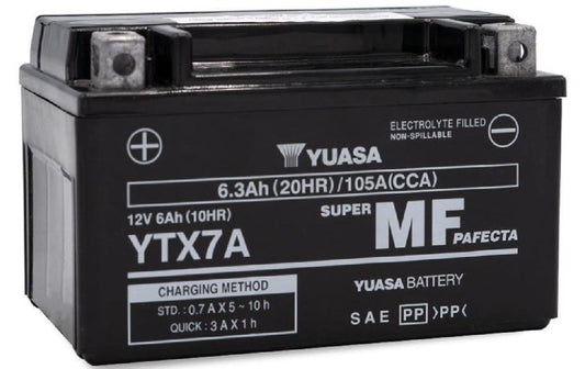 YUASA | AGM 12V/6.3Ah/100A | LxBxH: 150 // 87 // 93 // S:1