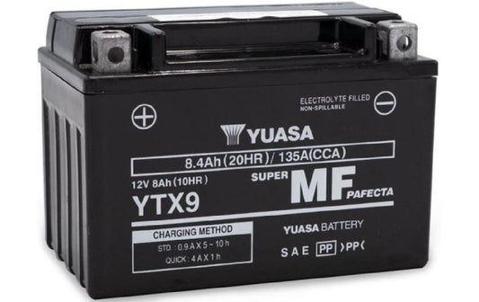 YUASA | AGM 12V/8Ah/135A | LxBxH: 150 // 87 // 105 // S:1