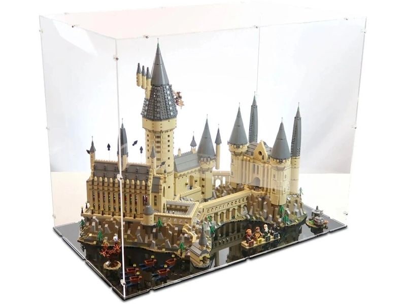 iDisplayit | Acryl-Display LEGO 71043 HP Hogwarts | mit schwarzem Boden