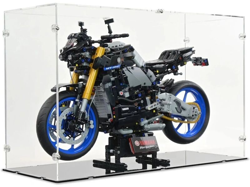 iDisplayit | Acryl-Display LEGO 42159 Yamaha MT-10 | mit schwarzem Boden