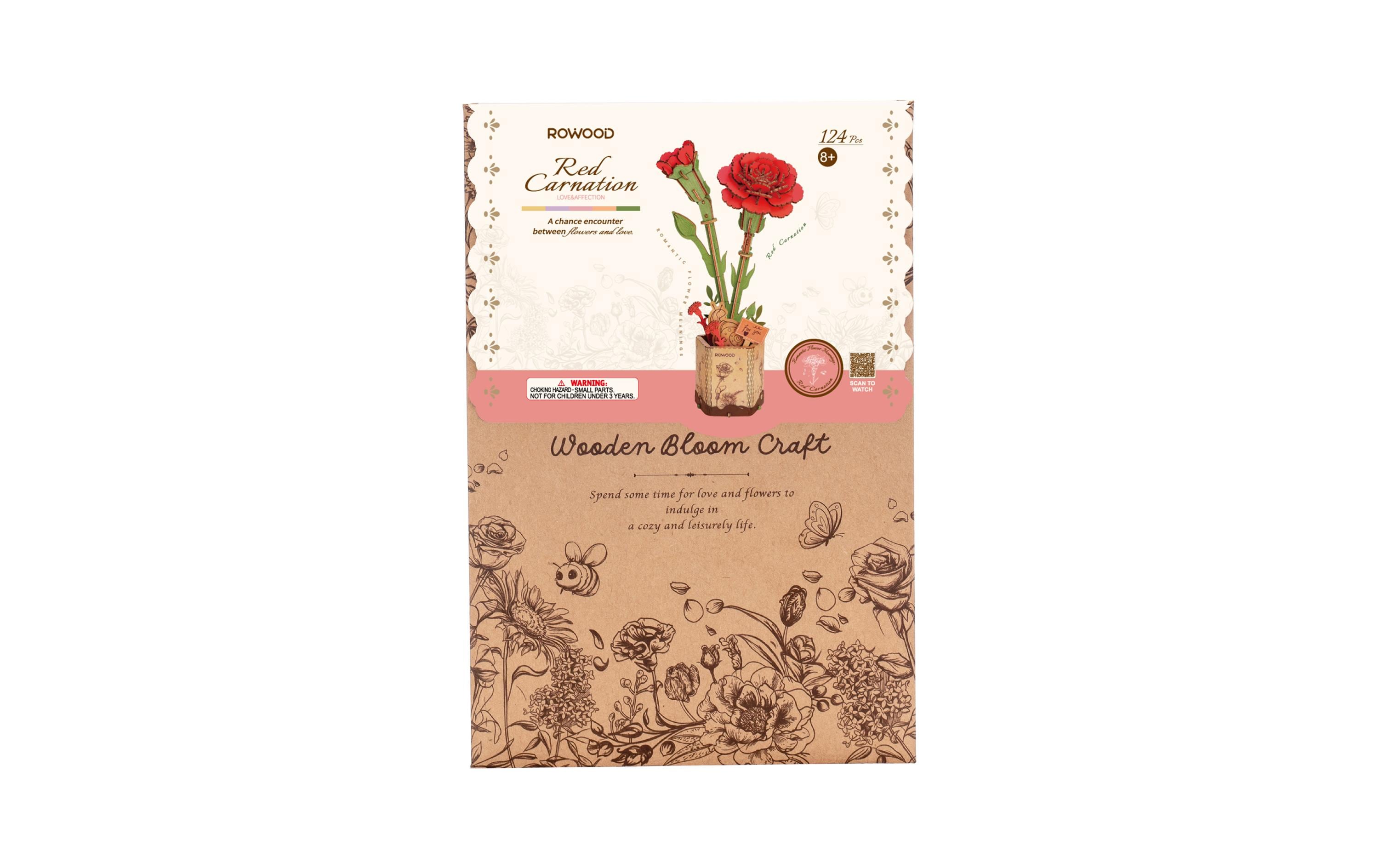 Robotime Red Carnation