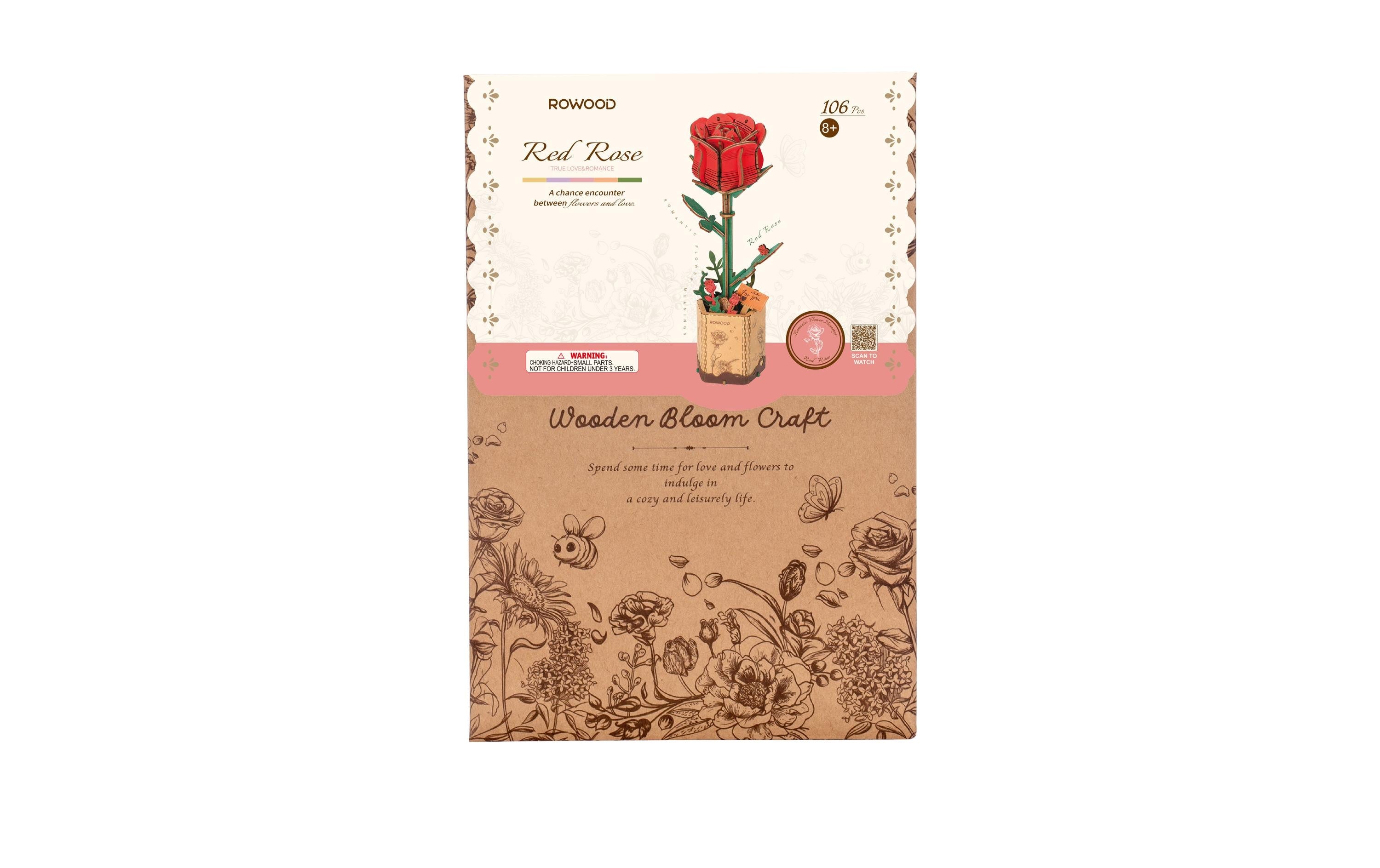 Robotime Red Rose