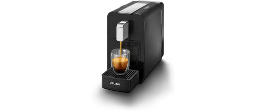 Delizio | Kapselmas. Viva Elega. Black Chrome | 1455W, 0.8L Tank, 19bar, 6 Einstellungen
