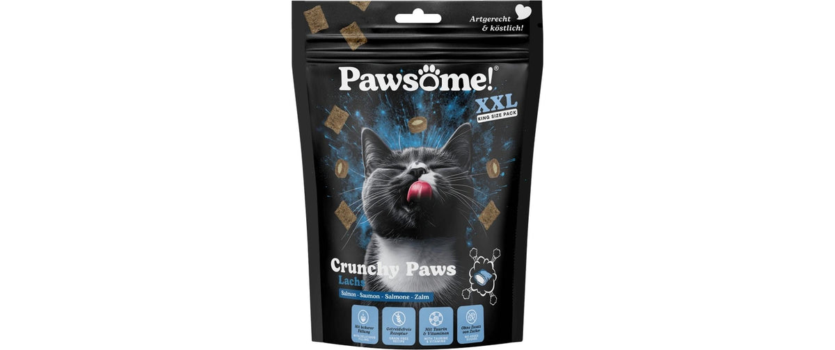 Pawsome Cat Crunchy Paws Lachs 150g
