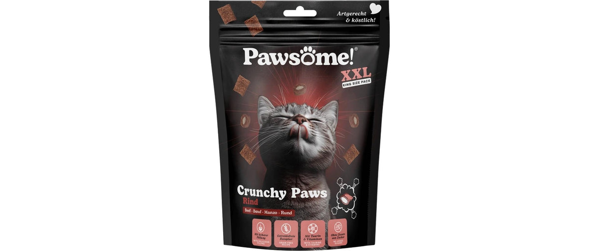 Pawsome Cat Crunchy Paws Rind 150g