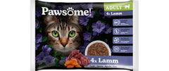 Pawsome Cat Superfood Adult Lamm 4x85g