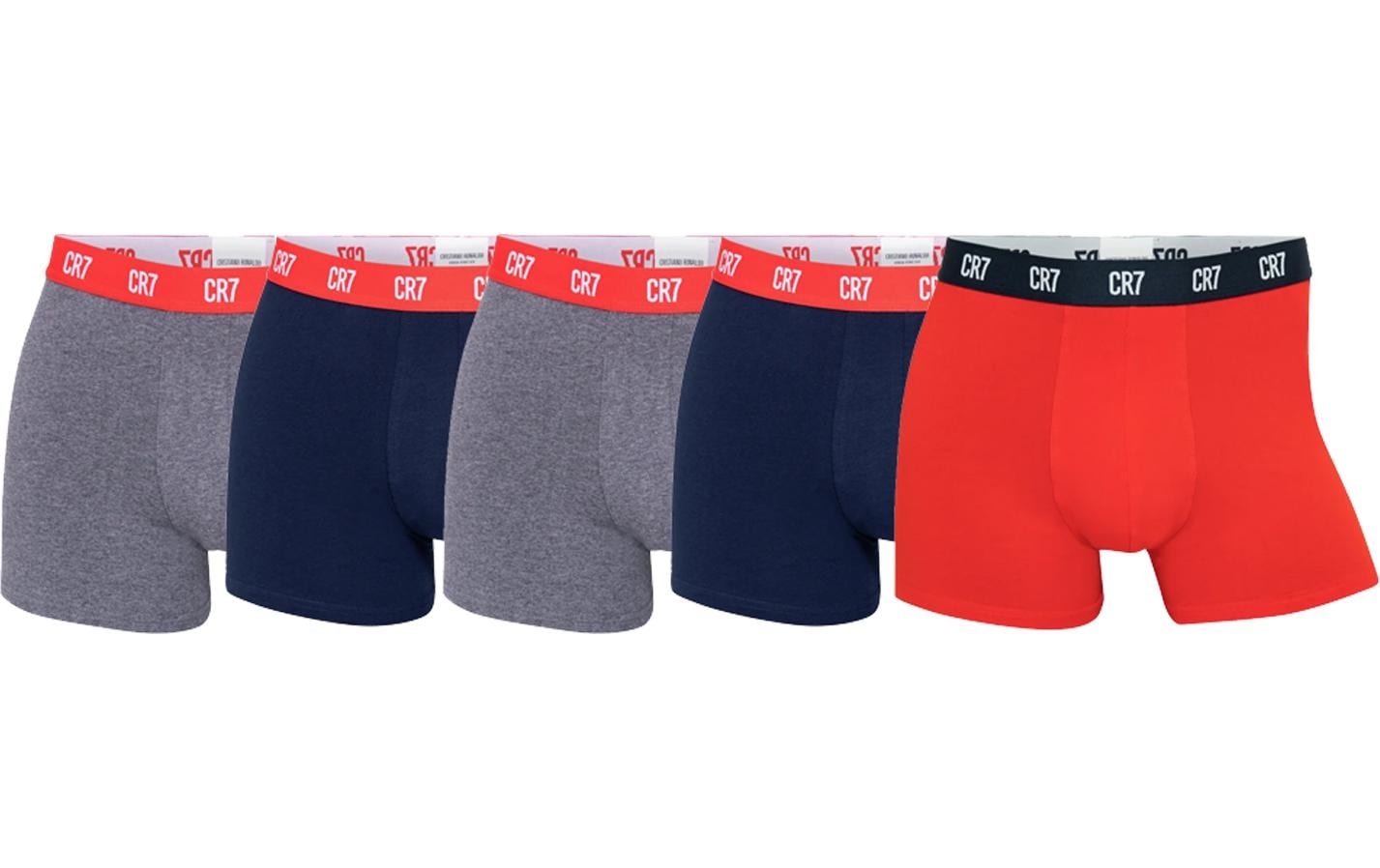 CR7 Unterhosen Grau/Navy/Rot