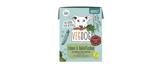 Vegdog Adult Erbsen+Haferflocken 390g